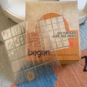 70s/80s I Bogen Photo Corp I Top Load 2"x2" Vinyl Slide File Pages